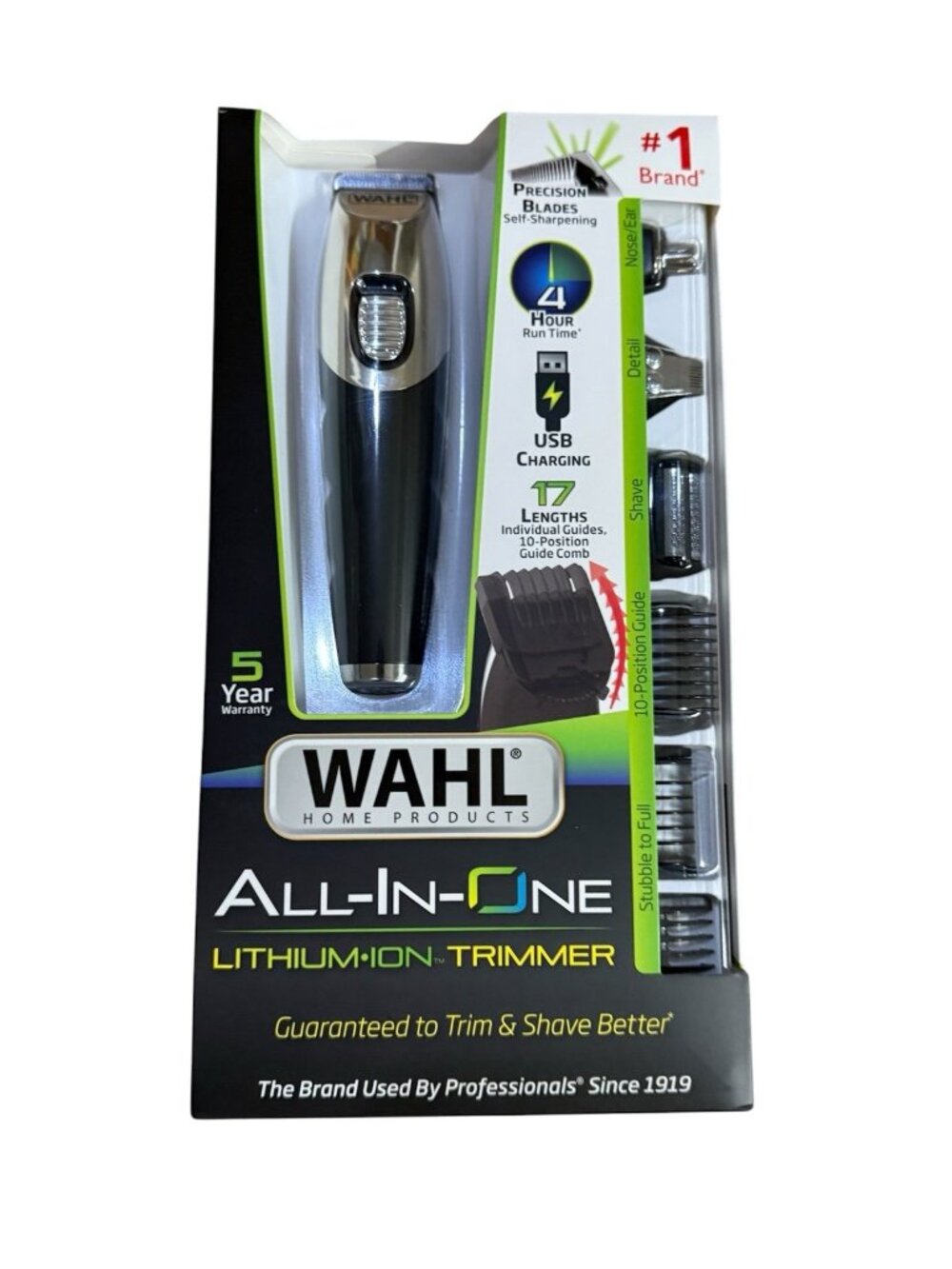 WAHL HOME PRODUCTS Stubble to Full ALL-IN-ONELITHIUM•ION™TRIMMER  new no box